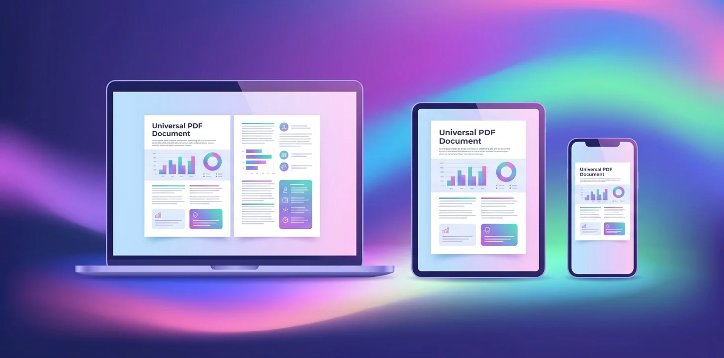 Hati sawa ya PDF inaonyeshwa sawa kwenye laptop, kompyuta kibao, na simu